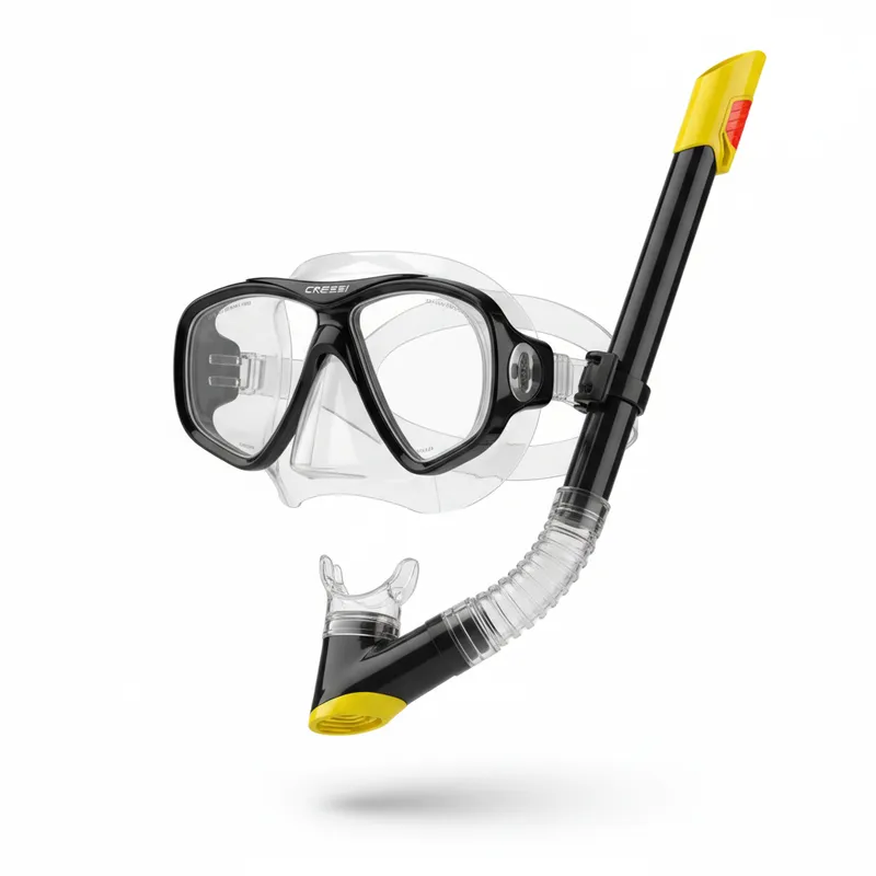 Cressi Pano 3 &amp; Supernova Dry Mask and Snorkel Kit 2
